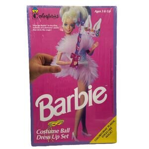 Vintage Mattel Colorforms Costume Ball Dress Up Playset Barbie Doll NRFB MIB